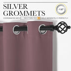 NICETOWN Room Dividers Curtains Screens Partitions, Extra Wide Grommet Top Handing Room Dividers Blackout Curtain Panel for Apartment, Studio (Dry Rose, Single Pack, 8ft Tall x 10ft Wide)