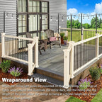 2 Pack 5Ft String Light Poles,Outside String Lights,Outdoor Light Poles,Metal Poles Stand for Patio,Backyard,Deck