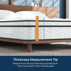 Vesgantti Mattress Queen Size 14 Inch, Fiberglass-Free | Cool Sleep Hybrid Mattress in a Box - Memory Foam & Pocket Springs, Ergonomic Design, Pressure Relief, Medium Firm Feel, 60"×80"×14"