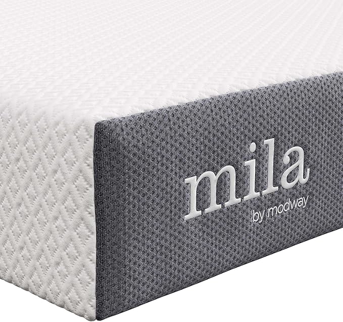 Modway Mila Firm 10" Fiberglass Free Memory Foam Queen Mattress