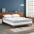 Vesgantti Queen Size Mattress 10 Inch, Fiberglass-Free | Cool Sleep Hybrid Mattress in a Box - Memory Foam & Pocket Springs, Ergonomic Design, Pressure Relief, Medium Firm Feel, 60"×80"×10"