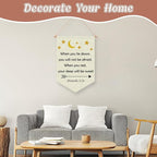Christian Wall Banner Kids Religious Bible Verse Hanging Pennant Flag Banner motivational Inspirational Christian Wall Decor for Kids Room Nursery Playroom Baby Room Christmas Birthday Gifts