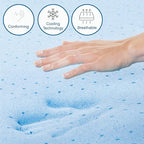 Cool Gel 8 Inch Twin Size Mattresses Memory Foam Medium Firm, Twin Memory Foam Mattress Cooling, Made in the USA, 8" Depth with Pressure Relief, CertiPUR-US Certified No Fiberglass, CoolGel Bed