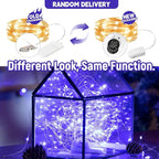 12-Pack LED Fairy Lights 7 Feet Battery Powered Waterproof Silver Wire 20 Slim Copper Wire Pastel Lights for DIY Wedding Party Bedroom Patio Easter Christmas (Blue)