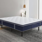 Coolvie Queen Mattress Firm, Strong Coils Hybrid Mattresses for Extra Lumbar & Hip Support, Cooling Knit Fabric Cover- CertiPUR-US® Certified Foam/ 80x60x12, 12 Inch Mattress Queen Size in a Box