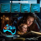 Attivolife Gamepad 3D Lamp, Hologram Illusion Controller Night Light for Kid, 16 Colors Changing & Remote Dimmer Control, Cool Boy Girl Video Gaming Room Accessories as Xmas Birthday Gift for Teen