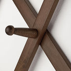 SKOLOO Hat Rack for Wall with 17 Hooks, Solid Wooden, Modern, Expandable Coat Rack Wall Mount for Coats, Hats, Bags, Baseball Caps, Walnut Color
