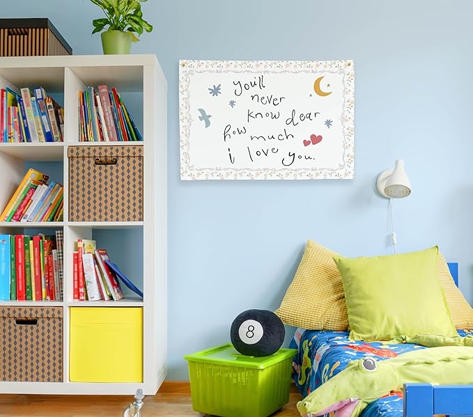 Nursery Rectangular Canvas Banner-Boho Flag Wall Decor for Toddler Boy Girl Kids,Baby Room Above Crib Bedroom Playroom Reading Room Decor-Baby Shower Birthday Christmas Gift-You'll Never Know Dear