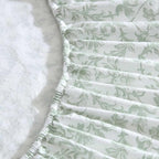 Laura Ashley - Flannel Sheets Queen Size, Anti-Pilling & Wrinkle Resistant Cotton, Touchably Soft for All-Season Comfort - Bed Sheets with Matching Pillowcases & Fitted Sheet (Brinna Green)