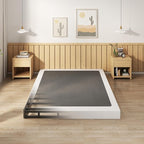 EMODA 5 Inch Box Spring Queen Size Bed Base, Heavy Duty Metal Queen Mattress Foundation with Fabric Cover, Easy Assembly