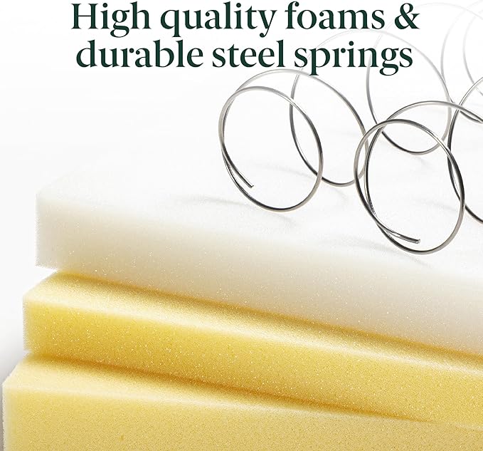 ZINUS 6 Inch Foam and Spring Hybrid Mattress [New Version], Twin, Medium Firmness, Durable Support, Certified Safe Foams & Fabric, Mattress in A Box