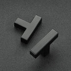 Ravinte 3 Pack 2 inch Length Square Cabinet Pulls Matte Black Stainless Steel Kitchen Drawer Pulls Cupboard Handles Cabinet Handles