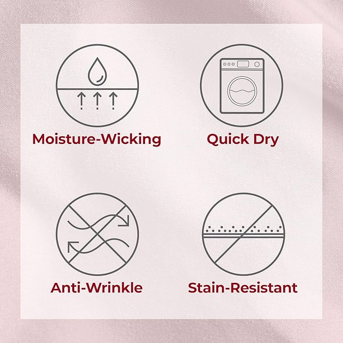 Mellanni Extra Deep King Sheets - 4 PC Iconic Collection Bedding - Hotel Luxury, Ultra Soft, Cooling Bed Sheets - Wrinkle, Fade, Stain Resistant (King, Blush Pink)