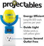 Projectables Paw Patrol LED Night Light Projector, Plug-In, Dusk-to-Dawn Sensor, Rubble, Chase, Skye, Marshall, Alex Porter, For Baby, Kids, Bedroom, Playroom, Nursery, Bathroom, 30605