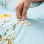MAXYOYO Rustic Floral Korean Floor Mattress, Foldable Bed Roll Up Camping Mattress, Twin Size