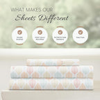 Linen Market Double-Brushed Patterned Microfiber Twin Sheet Set 3 Piece – Oeko-TEX Certified Ultra Soft & Wrinkle-Free - 16" Deep Pocket Sheets - Easy Care Twin Size - Fall Foliage Yellow