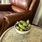 Hillhouse Naturals Cedar & Pine 8oz Potpourri Green Pine Cones. Our Potpourri Combines The Fresh Scent of Pine with a Subtle hint of Cedar and Citrus Peel. Made in The USA.