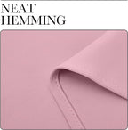 NICETOWN Bedroom Curtain Panels Blackout Draperies, Thermal Insulated Solid Grommet Blackout Curtains/Drapes (Crystal Pink, 1 Pair, 34 by 45-inch)