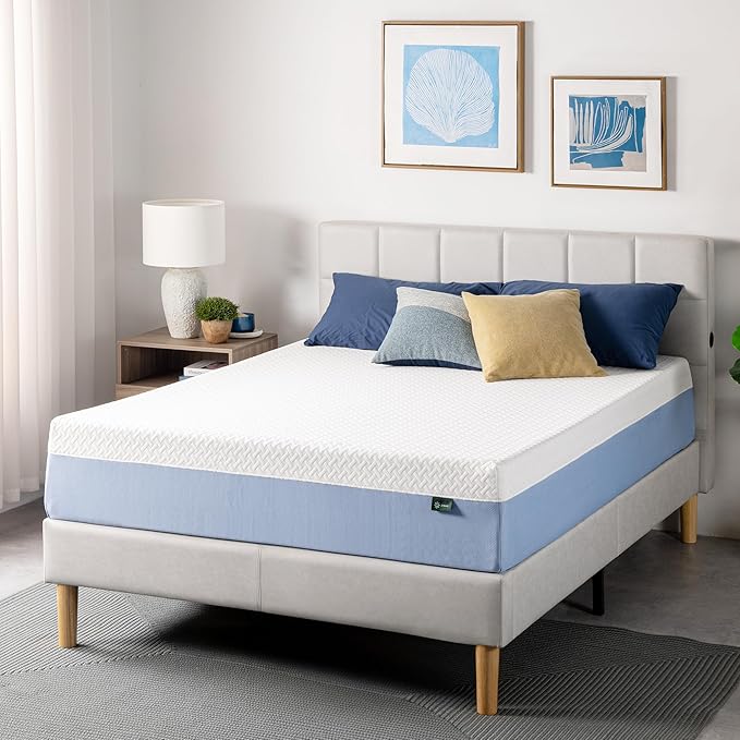 ZINUS 12 Inch King Cooling Essential Memory Foam Mattress [NewVersion], Fiberglass Free, Medium Feel, Breathable Cooling Layers, Certified Safe Materials