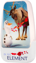Disney Frozen 45830 LED Night Light, Olaf and Sven, Plug-in, Dusk-to-Dawn Sensor, Girl's Room Decor, UL-Certified, Ideal for Bedroom, Nursery, Bathroom, Kid's Playroom