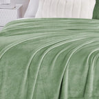 Walensee Fleece Blanket Plush Throw Fuzzy Lightweight (King Size 108x90 Sage Green) Super Soft Microfiber Flannel Blankets for Couch, Bed, Sofa Ultra Luxurious Warm and Cozy for All Seasons