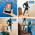Wall Palz Marvel Black Panther Wall Decal - 29" Augmented Reality Black Panther Bedroom Decor Peel and Stick Vinyl Wall Stickers