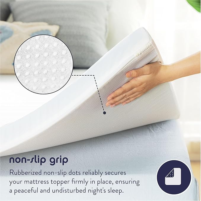 Best Price Mattress 3 Inch Gel Memory Foam Mattress Topper with Cover, CertiPUR-US Certified, Dorm Essentials, Cal King