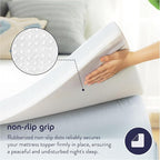 Best Price Mattress 3 Inch Gel Memory Foam Mattress Topper with Cover, CertiPUR-US Certified, Dorm Essentials, Short Queen