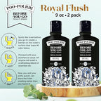 Poo-Pourri Before-You-Go Toilet Spray, Royal Flush, Refill Bottle 9 Fl Oz 2 Pack- eucalyptus and Spearmint