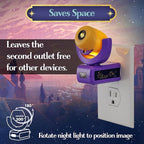 Projectables Disney Wish LED Night Light Plug-in Dusk-to-Dawn Projector Ideal for Kids Girls Boys Nursery Playroom Bathroom Bedroom 80089