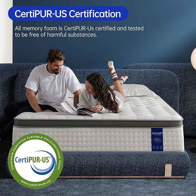 Twin Size Mattress,10 Inch Twin Mattress in a Box,Superior Hybrid with Gel Memory Foam or Back & Lumbar Support,100 Night Trial,Soft,Pressure Relief,Zoned Support Spring, Medium Firm