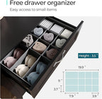 LINSY HOME Dresser for Bedroom, 5 Drawer Dresser with Metal Handles, Tall Chest of Drawers for Living Room, Entryway and Hallway, Black