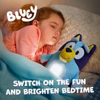 Bluey Goglow Pal Light Up Nightlight, 2-in-1 Interactive Snuggly Toddler Light, Soothing Night Light for Kids of Ages 2+