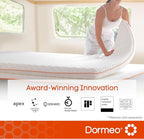 Dormeo RV Short Queen Cooling Mattress Topper, 3-Inch with Octaspring® Technology for Optimal Back Support, Medium Firmness