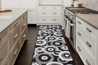 Custom Length Cut to Size Modern Farmhouse Carpet Runner Rug for Hallways, Non Slip Rubber Backed, 31 inch Wide X Customized Length, Geo Black, 31 inch X 5 feet