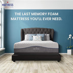 Queen Mattress America Revive Gel Memory Foam Mattress Fiberglass Free, 12 Inch , Queen