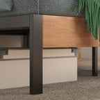 ZINUS Olivia Metal and Bamboo Platform Bed Frame, No Box Spring Needed, Wood Slat Support, Easy Assembly, Full