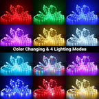 Brizled Color Changing Rope Lights, 18ft 180 LED RGB Rope Lights, Connectable Rope Lights Indoor Rope Lighting with Remote Outdoor White Rope Lights Waterproof Color Twinkle Tube Lights for Christmas