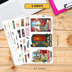 100 Pieces England Sticker London Travel Funny Stickers Vinyl Waterproof for Kids Adults Car, Wall Decor Decal, Hard hat Scrapbook Laptop Phone Birthday Christmas Gift