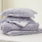 Bedsure Oversized Queen Comforter Set - Lavender Bed Set, 3 Pieces Cute Floral Bedding, 1 Soft Reversible Botanical Flowers Comforter and 2 Pillow Shams