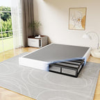 D&H FURNIMMT Queen Size Box Spring 7 Inch, Heavy Duty Metal Box Spring Bed Base with Fabric Cover, Mattress Foundation, Easy Assembly, Noise Free（Queen）