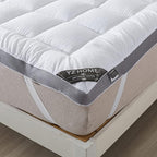 Mattress Topper King Mattress Pad Protector - Quality Plush Luxury Down Alternative Pillow Top - Extra Thick Mattress Cover(King Size)