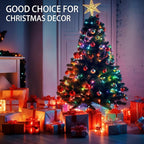 Dazzle Bright 164 FT 500 LED Christmas String Lights, Waterproof Green Wire String Lights with 8 Modes, Outdoor Christmas Decorations for Indoor Garden Party Yard Decor (Multi-Colored)