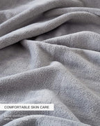 KMUSET Fleece Blanket Grey Queen Size Lightweight Cozy Plush Microfiber Solid Blanket Factory Shop
