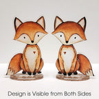 Back40Life Forest Critters Painted Wooden Animal Cutout Shapes (Acrylic Medium + Stands (Bundle of 8))