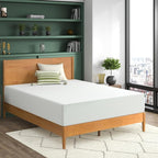 ZINUS 12 Inch Green Tea Memory Foam Mattress, Queen, Fiberglass Free, Patented Custom Contour Support, Sturdy Base Foam, CertiPUR-US Certified, Mattress in A Box, White