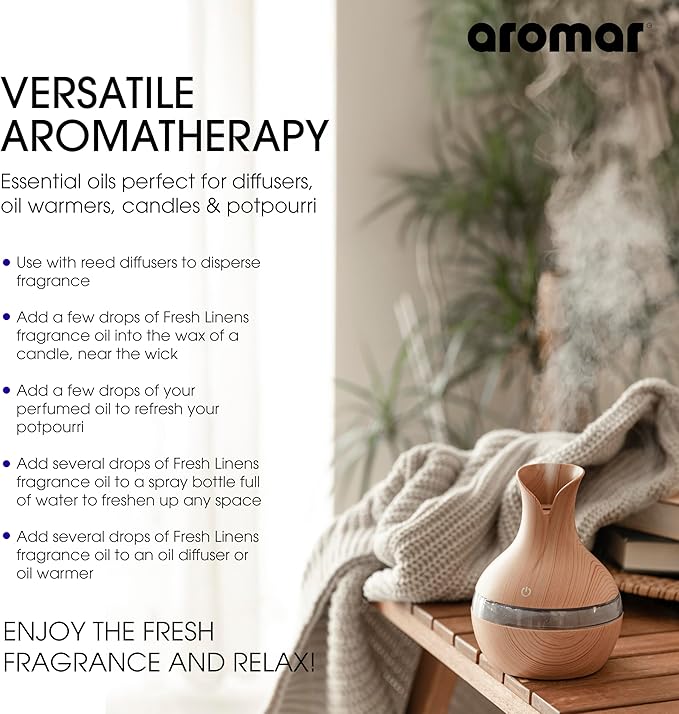 AROMAR Premium Fragrance Oil - Essential Oil for Diffusers & Home Aromatherapy - Lavender Fields - 8oz