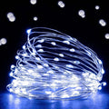 Ehome Fairy Lights, USB Operated Fairy Light Plug in 33ft 100 Led Waterproof String Lights Copper Wire Decorative String Light for Bedroom Indoor Christmas Wedding Party Patio Window (Blue)