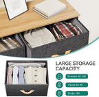 YITAHOME Fabric Dresser with 8 Drawers - Tall Storage Dresser, Chest of Drawers for Closet, Living Room, Hallway, Closets - Sturdy Steel Frame, Wooden Top & Easy Pull Fabric Bins