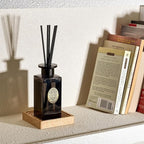 M&SENSE 6.3 oz Large Reed Diffuser Set | Sandalwood Vanilla Scent Oil Diffuser with Sticks | Hotel Collection Non-Toxic Essential Oil |for Bedroom Bathroom Living Room